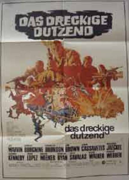 Das dreckige Dutzend originales deutsches Filmplakat