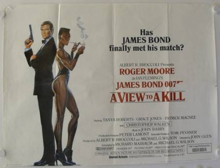 A View to a Kill original release UK Advance movie poster