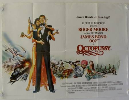 Octopussy original release british quad movie poster