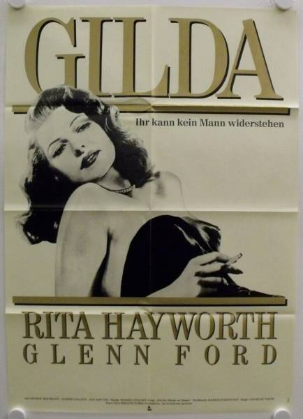 Gilda originales deutsches Filmplakat (R80s)