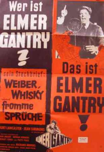 Elmer Gantry original release german movie poster