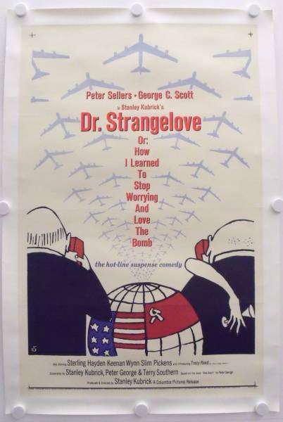 Dr. Seltsam oder wie ich lernte die Bombe zu lieben originales US Filmplakat