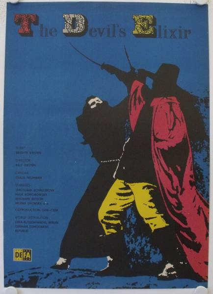 The Devil's Elixir original release East-German movie poster