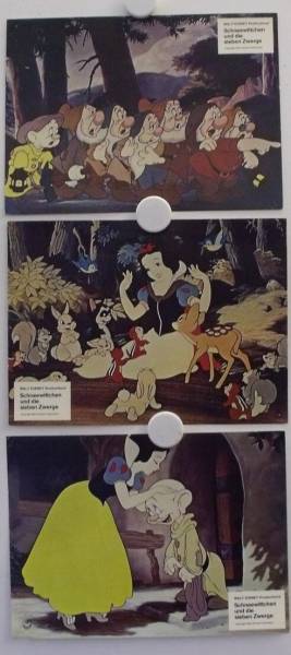 Snow White and the Seven Dwarfs re-release german lobby cards