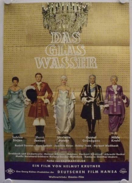 Das Glas Wasser originales deutsches Filmplakat