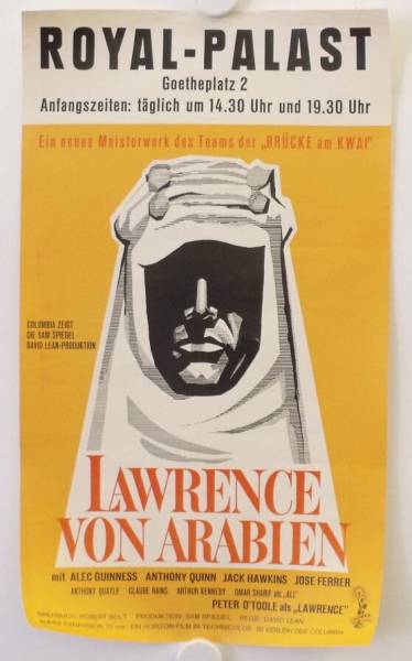 Lawrence von Arabien originales Filmplakat
