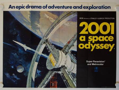 2001 - Odyssee im Weltraum originales britisches Filmplakat