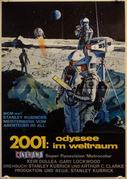 2001 - Odyssee im Weltraum originales deutsches Filmplakat