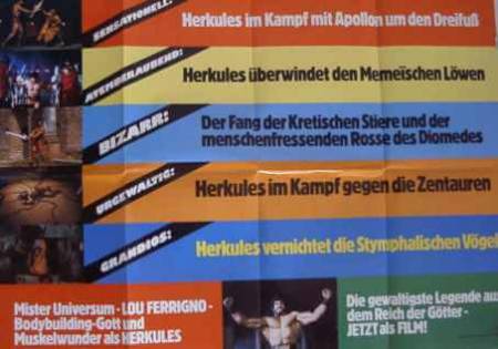 Hercules original release german movie poster