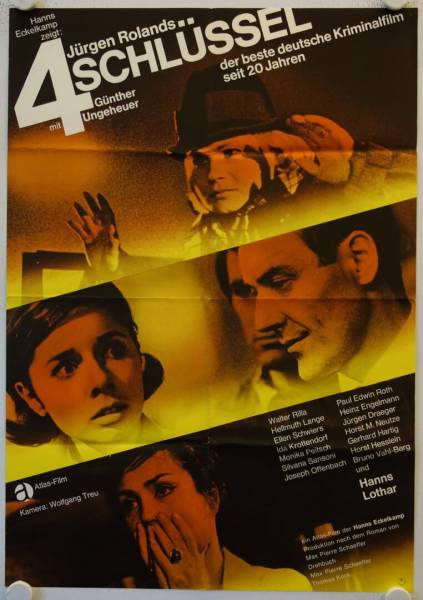 4 Schlüssel original release german movie poster