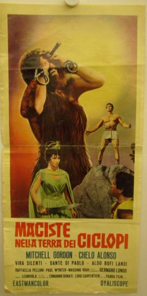 Maciste vs. the Cyclops original italian locandina poster