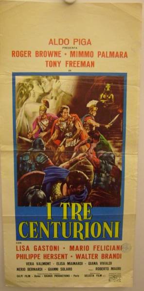 Three Swords for Rome original italian locandina poster