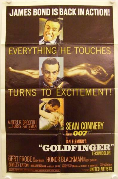 Goldfinger originales US Filmplakat
