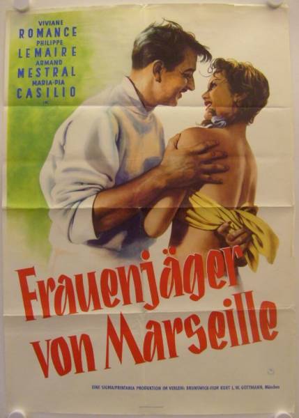 Frauenjäger von Marseille originales Filmplakat