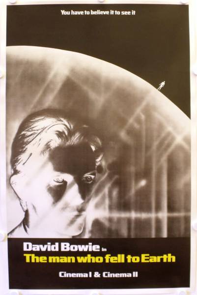 The Man who fell to Earth original release US subway advance movie poster