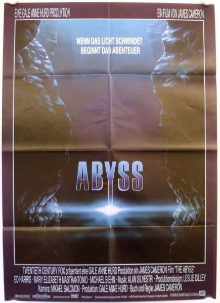 The Abyss original release german movie poster