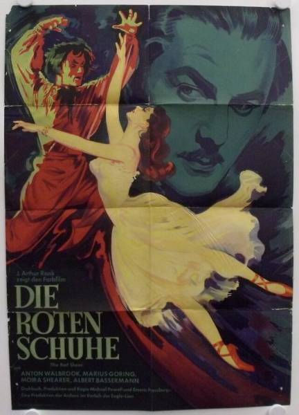 Die roten Schuhe originales deutsches Filmplakat