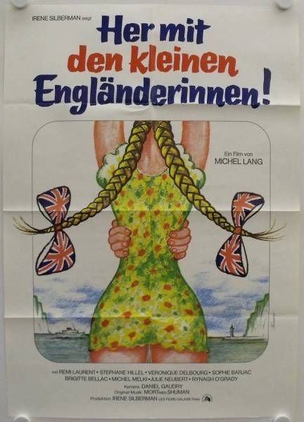 Her mit den kleine Engländerinnen! originales deutsches Filmplakat