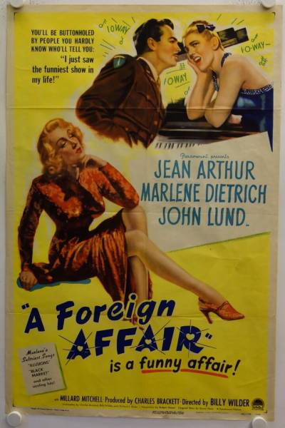 Eine auswärtige Affäre originales US Onesheet Filmplakat