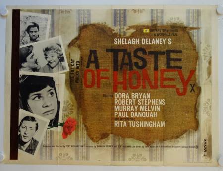 A Taste of Honey original release british quad movie poster