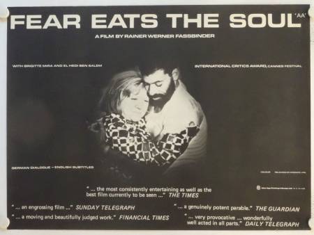 Angst essen Seele auf originales British Quad Filmplakat