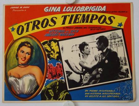 Altri Tempi - Times gone by original release mexican lobby card