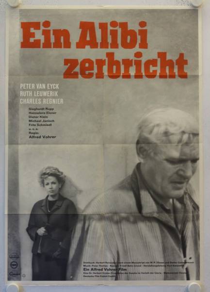 Ein Alibi zerbricht originales deutsches Filmplakat