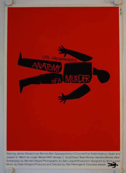 Anatomy of a Murder original artist print silkscreen movie poster