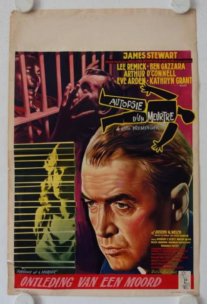 Anatomy of a Murder original release belgian movie poster