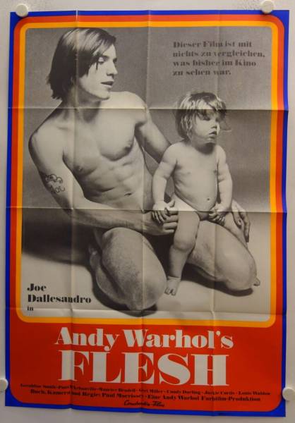 Andy Warhol's Flesh original release german double-panel movie poster