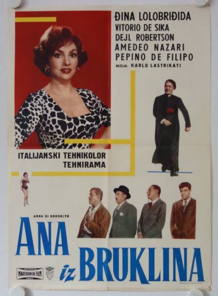 Anna von Brooklyn originales Filmplakat aus Ex-Jugoslawien