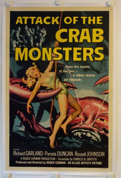 Attack of the Crab Monsters original release US Onesheet movie poster