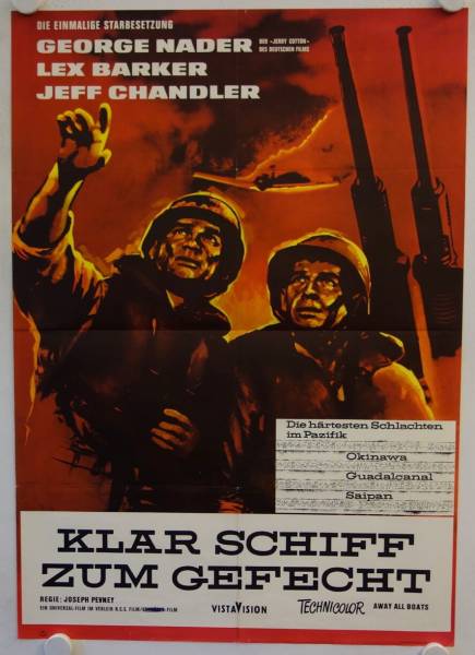 Klar Schiff zum Gefecht originales deutsches Filmplakat