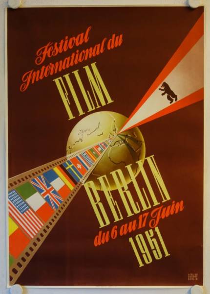 Berlin Film Festival 1951 (Set of four) four original german festival posters (complete set)