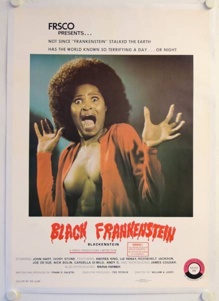 Black Frankenstein (Blackenstein) originales US Onesheet Filmplakat