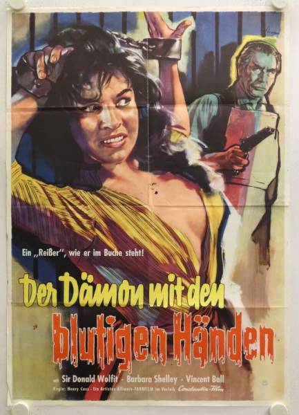 Der Dämon mit den blutigen Händen originales deutsches Filmplakat