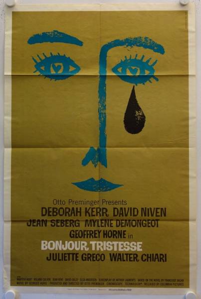 Bonjour Tristesse originales US Filmplakat