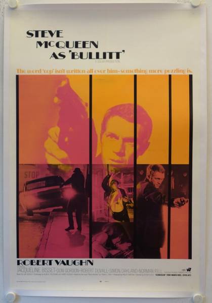 Bullitt original release US Int'l Onesheet movie poster