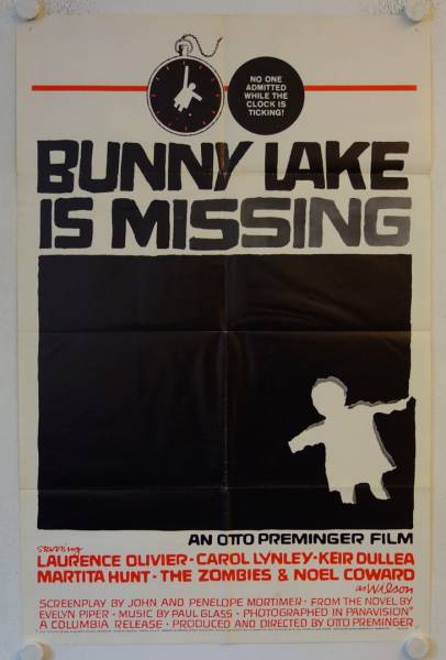 Bunny Lake is missing original release US Onesheet movie poster