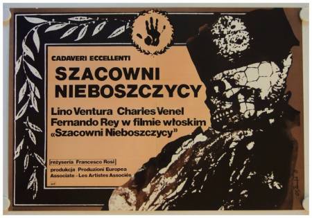 Cadaveri eccelenti - Illustrious Corpses original release polish movie poster