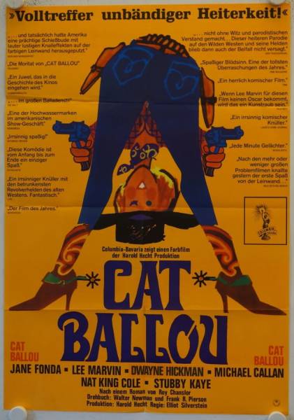 Cat Ballou - Hängen sollst du in Wyoming originales deutsches Filmplakat