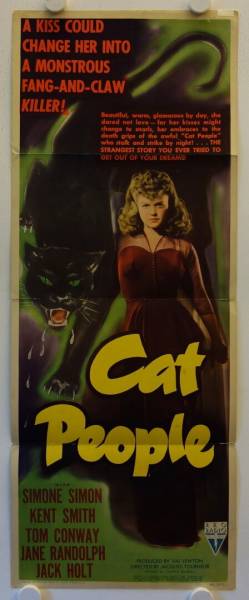 Katzenmenschen originales US Insert Filmplakat