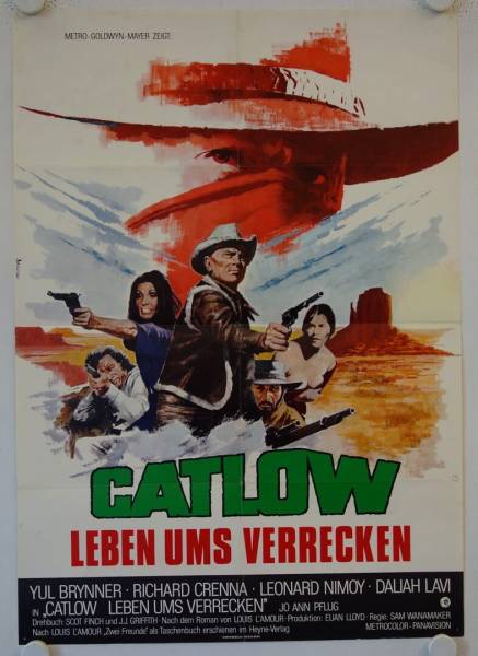 Catlow - Leben ums Verrecken originales deutsches Filmplakat