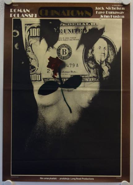 Chinatown original release polish movie poster
