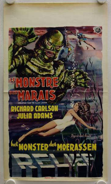 Creature from the Black Lagoon original release belgian movie poster