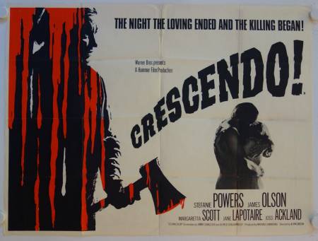 Crescendo Die Handschrift des Satans originales britisches Filmplakat