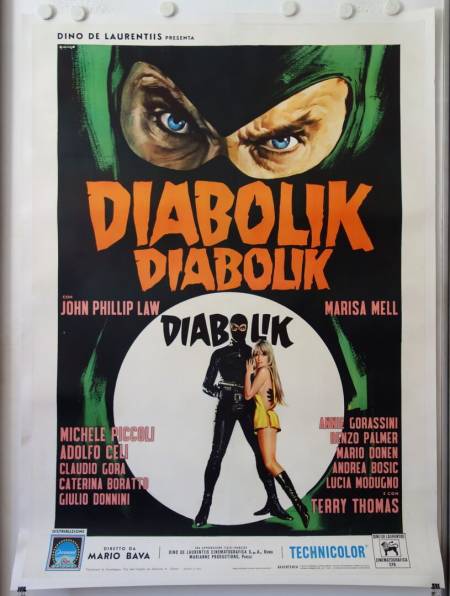 Danger: Diabolik original release italian movie poster
