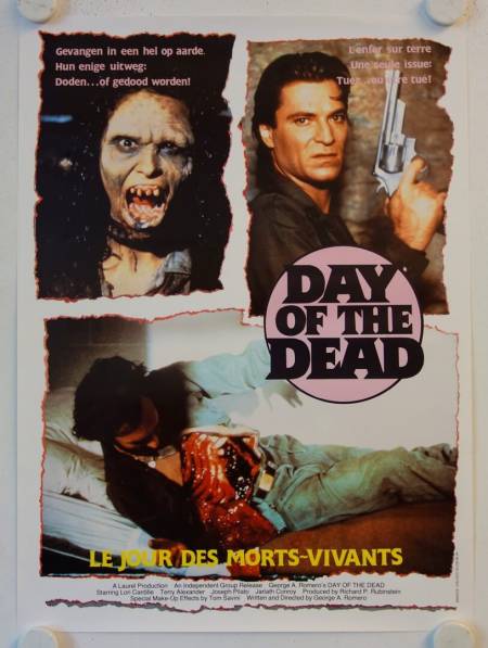 Day of the Dead original release Belgian movie poster