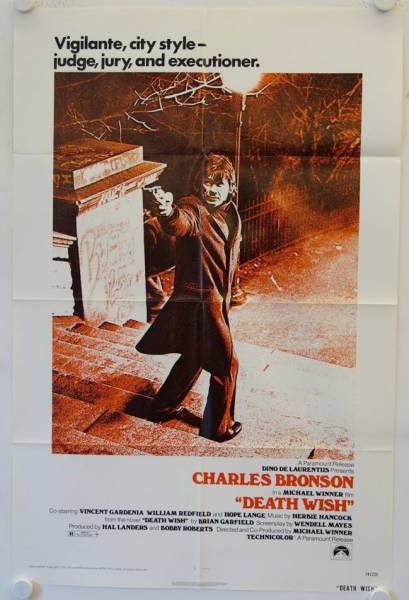 Ein Mann sieht rot originales US Filmplakat