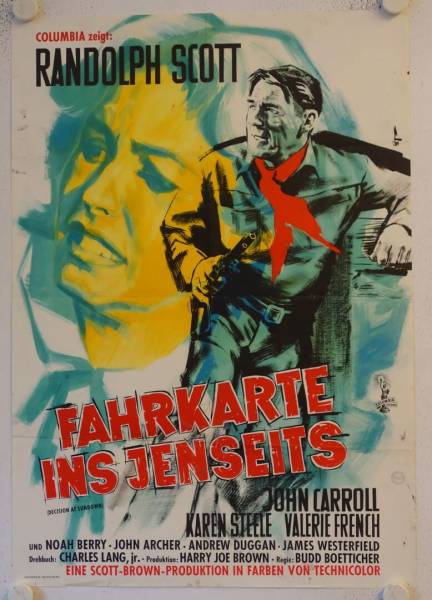 Fahrkarte ins Jenseits originales deutsches Filmplakat